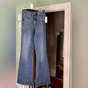 7 For All Mankind Blue Flare Jeans